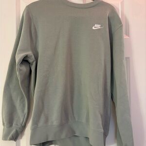 Nike Green Crewneck Sweater Athletic Style